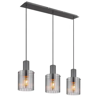 GLOBO Pendelleuchte Esstischleuchte Wohnzimmerlampe Hängeleuchte TULIVAR (LBH 98x18x120 cm - bunt - LBH 98x18x120 cm