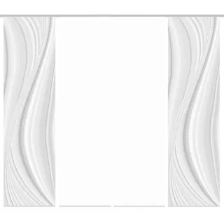 HOME WOHNIDEEN LAURINA Schiebegardine Paneelwagen 60 x 245 cm Grau 4 Stk.