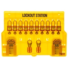 Master Lock ml1483 Lockout Station, 10-lock