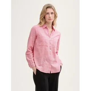 Tom Tailor Damen Bluse mit Brusttaschen aus Baumwolle