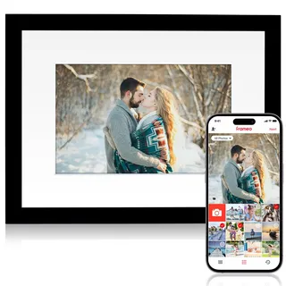 Digitaler Bilderrahmen, Rollei Smart Frame WiFi 110 10,1 Zoll Frameo Digital Photo Frame 1280x800 IPS Touchscreen 32GB Speicher Schwarzer Rahmen Digitaler-Bilderrahmen-Digital-Frameo-Fotorahmen