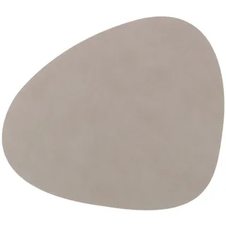 LindDNA 2 Stück Tischset CURVE L Nupo light grey 37x44cm, quality 1,2 mm