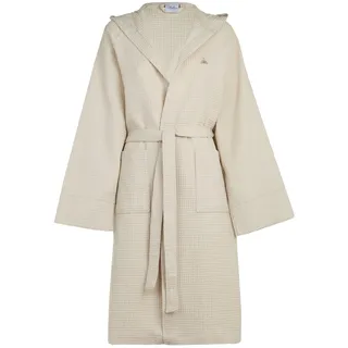 Bellora Bademantel mit Kapuze, einfarbig, aus 100% Baumwolle, 400 g/m2, Gr. M/L, Farbe Sand