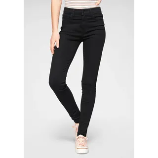 Levi's 720 - Schwarze High Waisted Skinny Jeans-W32 / L32