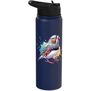 Zebra Finch Zebrafink Stainless Steel Insulated Water Bottle
