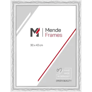 MendeFrames H530 Barock Holzrahmen weiß 40x40 cm