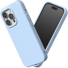 RhinoShield Case kompatibel mit [iPhone 14 Pro] | SolidSuit - Stoßdämpfende & schlanke Schutzhülle mit Premium Finish - 3.5 Meter Fallschutz - Gletscherblau