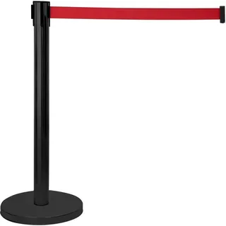 EUROLITE Absperrsystem SW-1 mit rotem Gurt - Schwarz
