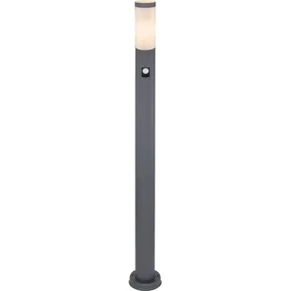 GLOBO Außenleuchte Edelstahl 110,0 cm mit Bewegungsmelder Opal