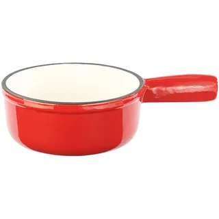 Rosenstein & Söhne Fonduepfanne: Käsefondue-Topf aus Gusseisen, 16 cm (Caquelon, Fonduetopf Käse, Guss)