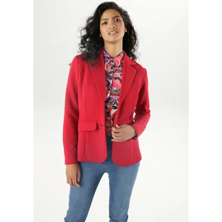 Aniston SELECTED Jerseyblazer mit strukturiertem Muster, rot