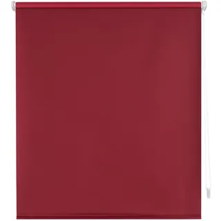 Decorblind | Verdunkelungsrollo, glatt, ohne Werkzeug und ohne Bohren, Maße Rollo: 107 x 180 cm Breite x Länge/Maße Stoff: 104 x 175 cm, einfarbig, Bordeaux, Jalousie für Fenster