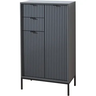 BASIC by Balculina »Lucera Midischrank, Badezimmerschrank BxHxT 60x106x32« 1 Stk. tlg. Breite 60 cm, Tür L/R montierbar,