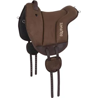Equinate Reitpad Hamilton aus synthetischem Wildleder Pony Braun - Braun