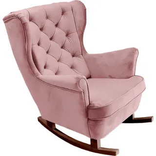DomoHome Relaxsessel Armlehnensessel Armlehnen Fernsehsessel Loungesessel Polstersessel Couchsessel Armsessel Chair Wohnzimmersessel Ohrensessel | 102x81x95cm | Pink_29838 - Rosa