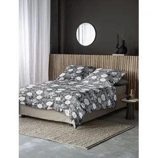 IRISETTE Koala Blumen Grau 135 x 200 cm + 80 x 80 cm