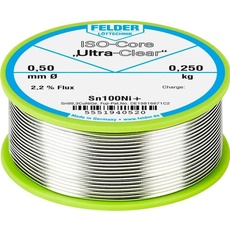 Bild ISO-Core Ultra-Clear Sn100Ni+ Lötzinn, bleifrei Spule Sn99,25Cu0,7Ni0,05 0.250