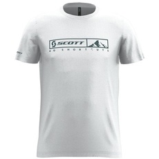 Scott T-Shirt M's 10 No Shortcuts s/sl - white/XXL