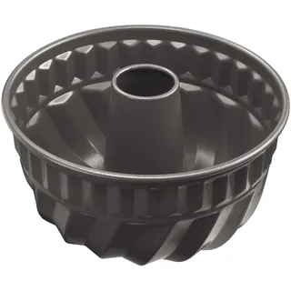 Original Kaiser La Forme Plus Gugelhupfform 22 cm, Gugelhupf Backform rund, extra hoher Rand, Kuchenform mit Emailleboden, antihaftbeschichtet, Schwarz