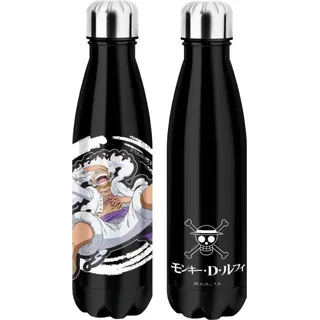 One Piece Thermosflasche Luffy Gear 5 Black - Transparent