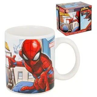 CARTOON Spiderman Marvel Keramiktasse Modell Mug 325 ml Kinder-Frühstückstasse
