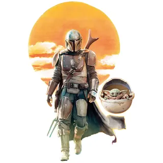 Komar Bild "Mandalorian The Child Family Trip" Disney  Star Wars 1 Stk. tlg. Wandbild zur Dekoration im Kinderzimmer - ohne Rahmen, farbe bild(er): bunt