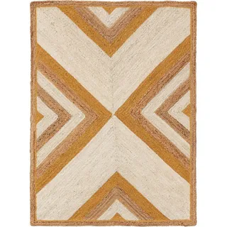 Kunstloft Kinderteppich Frieda Gelb 80x120 cm , Naturmaterialen , Ethno , Rechteckig , 80x1 cm , Care & Fair, Oeko-Tex® Standard 100, Handmade in India , für Fußbodenheizung geeignet , Teppiche und Böden, Teppiche, Kinderteppiche