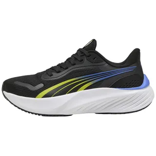 Puma Pounce Lite Kids Black/Lime Smash/Royal Sapphire 38