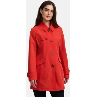 MANISA Trenchcoat mit Koller, rot