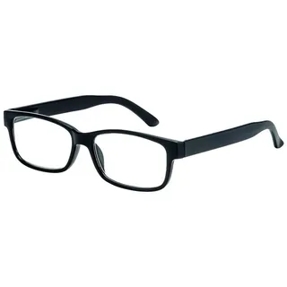Filtral Eckige Lesebrille/Moderne Lesehilfe mit flexiblen Federbügeln für Damen und Herren/In Schwarz, +1,50 dpt, F4555568