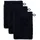 Superwuschel Waschhandschuh 15 x 20 cm black 3 St.