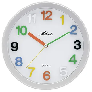 Atlanta Wanduhren Analog weiß 4352