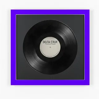 K-Möbel Schallplatten Rahmen Lila 40x40 cm 2er Set