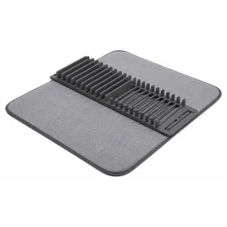 Verk 07496 Faltbarer Abtropfkorb für Geschirr mit Unterlage, 57 x 40 cm, grau