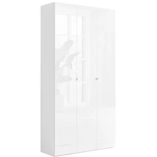 OTTO home SMILE 95 x 184 x 35 cm weiß hochglanz lack / weiß