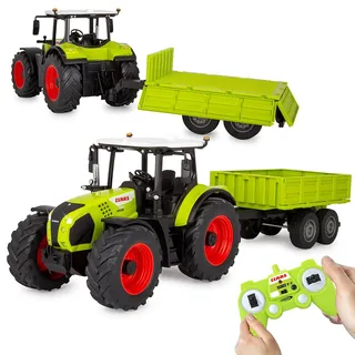 Jamara RC-Landmaschine Claas Arion 660 mit Kippanhänger 1:24 2,4GHz RTR grün (405360)