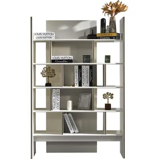 Luxus Wohnwand design Wand Schrank Wohnzimmer Fernseher Wände Regal - Weiß