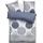 Polycotton Blau/Grau 135 x 200 cm 80 x 80 cm