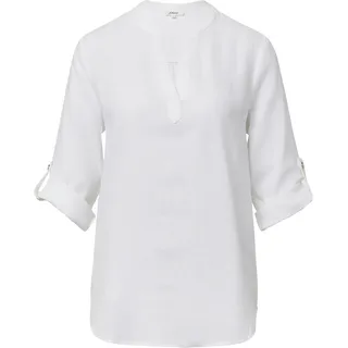 s.Oliver Leinenmix-Bluse mit Turn-up Weiß XS