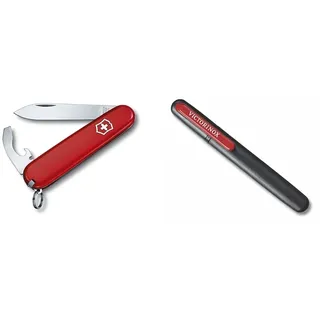 Victorinox Swiss Army Knife, Schweizer Taschenmesser, Bantam & Dual-Messerschärfer Outdoor, Taschenmesser Schärfer, Schleifstein klein, schwarz