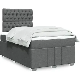 Eleganten-Stil Boxspringbett mit Matratze Dunkelgrau 120x200 cm Stoff,85,95 Kg cloris3616760 - Grau
