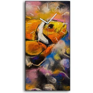Dekor Leinwand Uhr Wandbilder Kunstdruck 30x60 Schöner Clown-Fisch Moderne Kunst - weiße Hände
