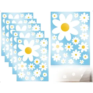 AOYEGIC 90 Stück Wandtattoo Kinderzimmer,Selbstklebend Gänseblümchen Wandsticker,verwendet für Mädchen und Jungen Babyzimmer Zuhause,Büro,Schule,Deko(Weiß)