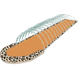 Swim Essentials Wasserrutsche Leopard (Gelb, Länge: 550 cm)