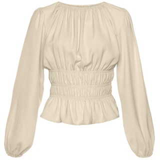 LASCANA Langarmbluse Damen creme Gr.34