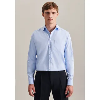 Seidensticker Bügelleichtes Twill Business Hemd in regular mit Kentkragen Uni