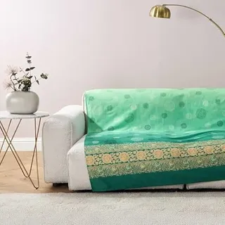 Bassetti PALLAVICINO Foulard aus 100% Baumwolle in der Farbe Perla G1, Maße: 180x270 cm - 9330038 Mint V1, Maße: 180x270 cm - 9332299