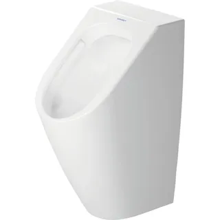 Duravit ME by Starck Urinal, Rimless, Zulauf von hinten, ohne Fliege, Weiß Hochganz mit DuraShield, 280930AA00