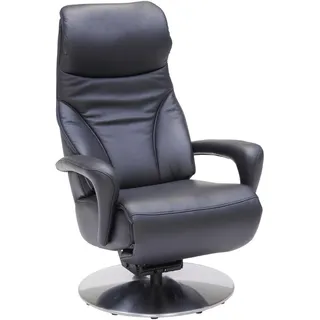 Dieter Knoll Relaxsessel , Schwarz , Metall , Echtleder , Longlife-Leder, Semi-Anilinleder , 75x117x88 cm , Fußauswahl, Lederauswahl, Stoffauswahl, erweiterbar (Typenauswahl), Herz-Waage-Funktion , Wohnzimmer, Sessel, Ledersessel
