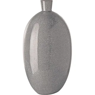 Gilde "Vase Athina bauchig", grau,
